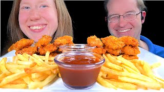 ASMR BBQ CHICKEN NUGGETS MUKBANG EATING SOUNDS [upl. by Annavahs]