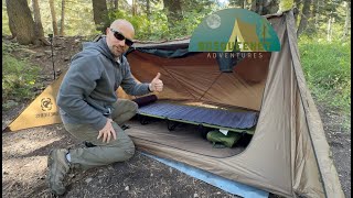 Fall Camping Adventure 🍂 Cot Setup Inside OneTigris Tent amp Campfire Treats 🏕️ [upl. by Kciwdahc762]