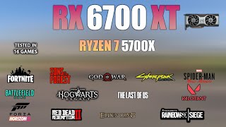 RX 6700 XT  Ryzen 7 5700X  Test in 14 Games  RX 6700XT Gaming [upl. by Yenruoj]