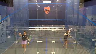 Khadiga Yehia Mahmoud Elhaddad VS Luiza Carbonieri  Squash Inspire  Abbas Family 9K 24  Round 1 [upl. by Nyrahs]