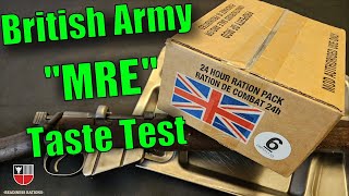 British Army MRE Review ORP Operational Ration Pack 24HOUR Military Meal Ready to Eat Taste Test [upl. by Niddala]