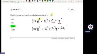 Pre Calculus 12 Provincial Exam June 2019 Part Two [upl. by Walsh]