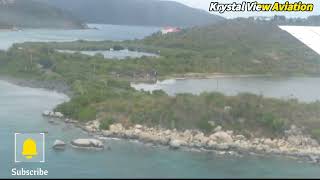 Final Approach to Terrance B Lettsome Airport Tortola British Virgin Islands [upl. by Holman]