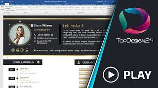 TopDesign24  Kreative Bewerbung  Bearbeitung [upl. by Sarid]