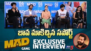 MAD Movie Team Exclusive Interview  Kalyan Shankar  SNaga Vamsi  Bheems Ceciroleo  TV5Tollywood [upl. by Bonnette]