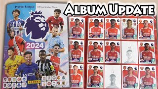 NEW PREMIER LEAGUE 2024 Panini Sticker Book Showcase  Album Update After 140 Packs Opened [upl. by Emersen442]