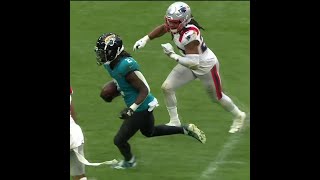 DErnest Johnson catches for a 26yard Gain vs New England Patriots [upl. by Lleynad400]