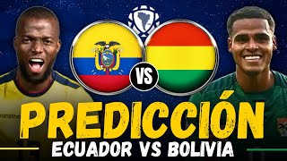 ECUADOR vs BOLIVIA • Eliminatorias Sudamericanas Mundial 2026 • Predicción y Pronóstico 2024 [upl. by Nerac]