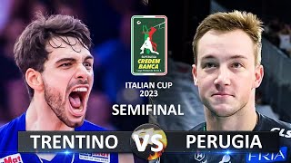 Italian Volleyball Super Cup 2023  Itas Trentino vs Sir Susa Vim Perugia [upl. by Annaiv809]