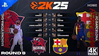 FC BARCELONA dominated BASKONIA  PS5 4K60 EUROLEAGUE 2K25 ULTRA Realistic Full Gameplay [upl. by Susanne]