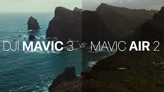 DJI Mavic 3 vs Mavic Air 2  SidebySide Video Comparison [upl. by Trant]