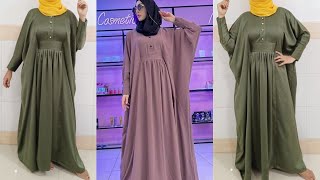 Latest Abaya Burqa Design Cutting And Stitching Butterfly AbayaSaudia Style AbayaHijab Dress DIY [upl. by Ahsaya]