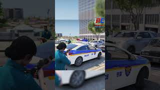 경찰차 급발진  GTA V LSPDFR 049 경찰모드 시즌 IV 숏 8 [upl. by Ignatzia]