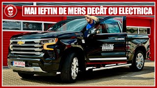 62L V8 GPL mai ieftin PE AUTOSTRADĂ decât cu ELECTRICA CHEVROLET SILVERADO cu rezervoare de 213L [upl. by Ecerehs]