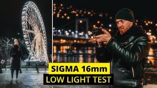 SIGMA 16MM f14 amp SONY A6400  LOW LIGHT TEST [upl. by Veradis]