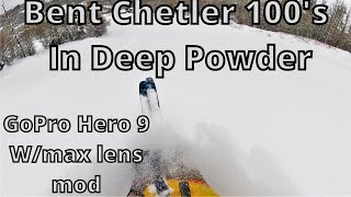 Floating  Powder Skiing  Bent Chetler 100s  GoPro Hero 9 wmax lens mod [upl. by Afnin]