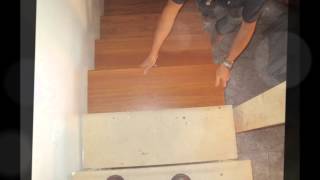 Escalera de parquet laminado  amescalonescom [upl. by Plossl750]