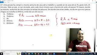 IFF MATEMÁTICA  SIMULADO QUESTÃO 17 [upl. by Aerbas]