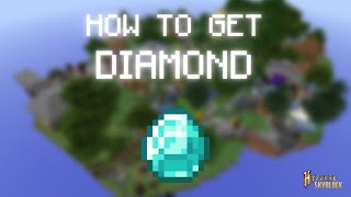 Hypixel Skyblock Stranded How To Get Diamond [upl. by Nitsirt]