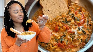 I cant stop making this ANTIINFLAMMATORY Harissa Butter Beans Recipe  Dairyfree amp High Protein [upl. by Zea]