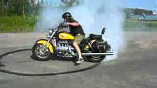 Honda Valkyrie 1080 Burnout [upl. by Annerb]