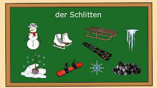 Winter Wortschatz German vocabulary [upl. by Myrtle]