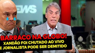 HAHAHA Xandão é chutado ao vivo dentro da Globo Jornalista não passou vontade e defendeu Bolsonaro [upl. by Terrag]