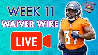 Week 11 Waiver Wire Question  2024 Fantasy Football [upl. by Ydnim]