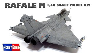 DASSAULT RAFALE M  148 SCALE AIRCRAFT MODEL  Hobby Boss  French Marine [upl. by Noy234]