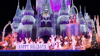 2015 Celebrate The Season Show at Mickeys Very Merry Christmas Party  Jolly Holidays Disney World [upl. by Arimlede]