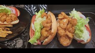 Whats Cooking with Belle  Beer Battered Flavorful Shrimp Po Boys😋👍🫶🏾 [upl. by Gilberte]