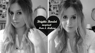 GRWM Brigitte Bardot inspired Hairamp Makeup [upl. by Magda107]