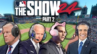 US Presidents Play MLB The Show 24 Part 2 [upl. by Bishop584]