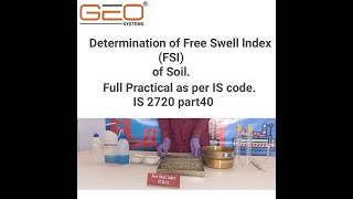 Determination of Free Swell Index of soilFull practical as per IS code 2720 part 40 [upl. by Anilok]