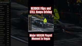 A WILD Nascar Moment as Tyler Reddick Flips in the Las Vegas Playoff Cup Race nascarplayoffs [upl. by Meneau]