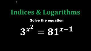 Indices and Logarithms [upl. by Aratihc]