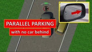 The easiest way to parallel park into any parking place by Parking Tutorial [upl. by Schilling544]