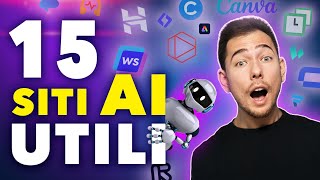 15 SITI AI 🤖 DAVVERO UTILI Recensiti e provati [upl. by Elokyn472]