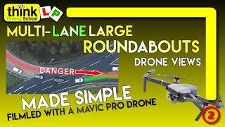 ROUNDABOUTS Dealing with Large Multilane Roundabouts amp How to Choose Lanes Filmed in Winchester [upl. by Warfield]