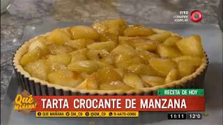 Receta dulce Tarta crocante de manzana [upl. by Ennasus]