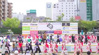 4K 総踊り うらじゃ 2024 おかやま桃太郎まつり 1日目 下石井公園演舞場 [upl. by Anaoj]