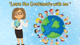 Continents Song for Kids to Learn  Fun Baby Songs 👧🌍 🎶 [upl. by Lotsirk]