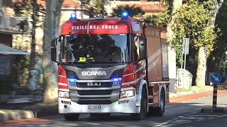 AutoBotte Scania P370 Vigili del Fuoco Mestre in emergenza  Italian Fire Dept responding Code3 [upl. by Eus313]