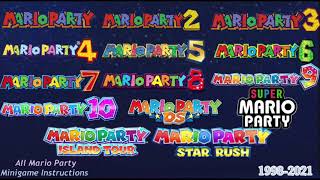 Mario Party All Minigame Instruction Themes [upl. by Slyke]