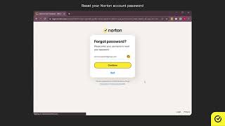 How to reset your Norton account password [upl. by Nelubez26]