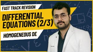 HOMOGENEOUS DIFFERENTIAL EQNS II DIFFERENTIAL SERIES II CLASS 12TH [upl. by Norre]