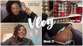 GESTATIONAL SURROGATE VLOG 31 Weeks Pregnant Update Polyhydramnios NST Test Target Run [upl. by Yerak16]