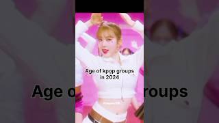 Age of kpop groups in 2024 ✨ kpop shorts fypシ゚ bts straykids blackpink ive itzy nmixx nct [upl. by Yknip]