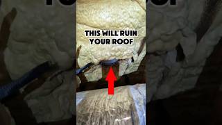 Spray Foam Insulation Disaster homeinspection sprayfoam homeimprovement [upl. by Paget]