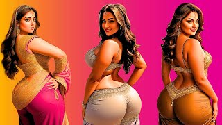 ai lookbook ai art lookbook girl  curvy model fashion  curvy models plus size [upl. by Joub]